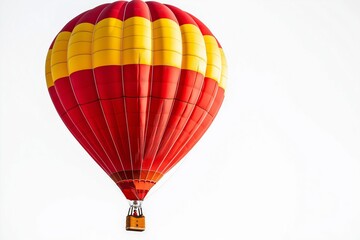 Fototapeta premium Red air balloon isolated on white with alpha channel and work path, perfect for digital composition