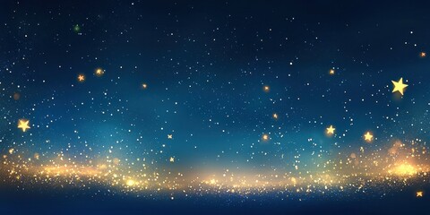 Obraz premium Starry night sky with a lot of glitter