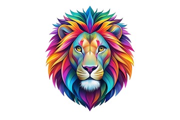 Fototapeta premium T-shirt Design Animal Head 3d, icon, figure, object, design, creative, modern, graphic, vector, illustration, art, cartoon, abstract, digital, background, stock, images, on white background 