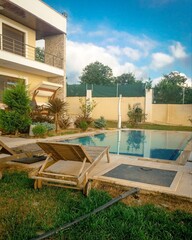 swimming pool in resort