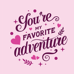 Valentine's Day Love Message in Elegant Typography