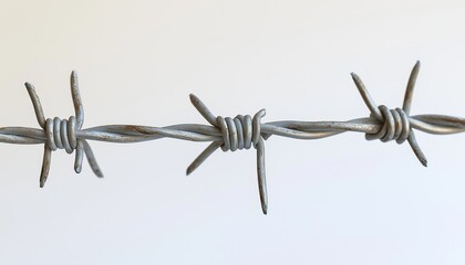 Sharp barbed wire made from war-grade iron, designed for security purposes to prevent burglars and enhance perimeter protection.