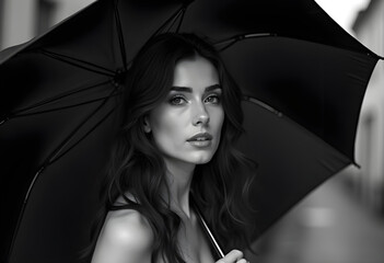 Studio Photography in Black and White - Model :Mona