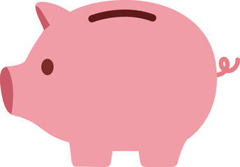 vector illustration of a piggy bank