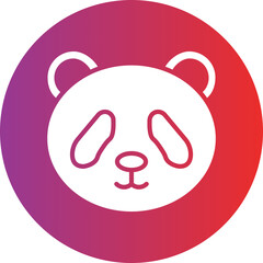 Panda Vector Icon Style