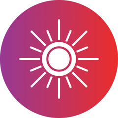 Sun Vector Icon Style