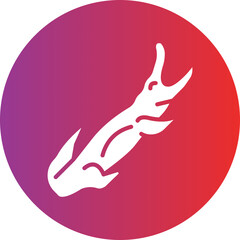 Crocodile Vector Icon Style