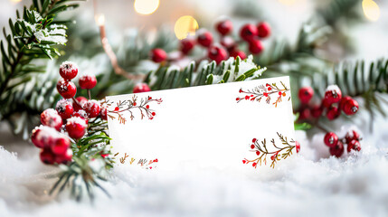 Full frame Christmas watercolor business