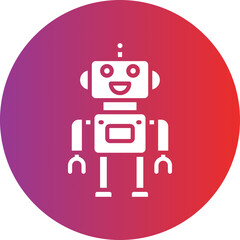 Robot Vector Icon Style