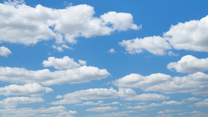 beautiful blue sky with soft white clouds for abstract background