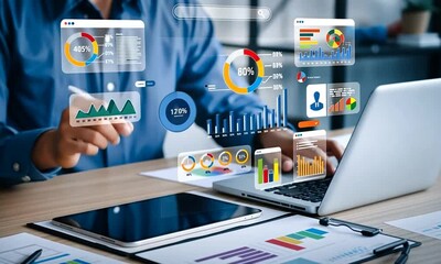 modern office workflow animation