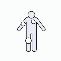 Diagnostic Icon. Analyze, Body Check Symbol - Vector.