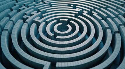 An intricate maze design, symbolizing challenges and solutions.