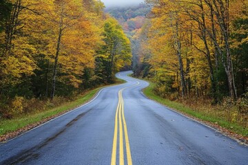 Blue Ridge Parkway. Majestic Mountain Chain Scenery in North Carolina and Virginia