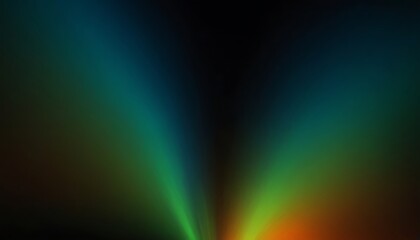 Fototapeta premium Green orange grainy blurred shine illustration. Grainy gradient background in orange, green and black colors. Noise texture. abstract orange green black gradient. background design.9