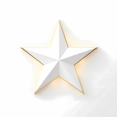 Obraz premium gold star or white star isolated on white background