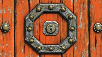 Fototapeta premium A background incorporating rust and gray textures, captured in an industrial style, ideal for creative design projects