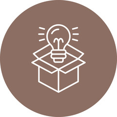 Think outside the box Icon