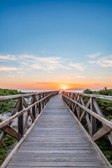 beach at sunset