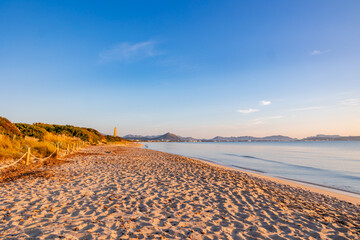 Fototapeta premium seascape at sunset