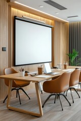 Modern Conference Room with Sleek Design Elements