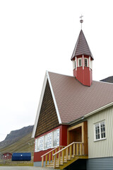 Spitzbergen, Svalbard, Longyearbyen, Svalbard Kirke