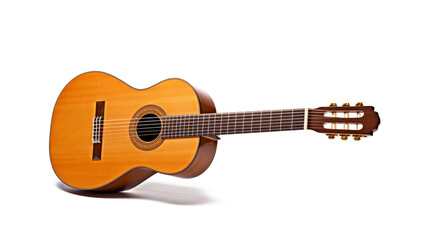 acoustic guitar isolated on white