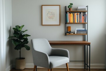 Concentrate on private ideas in your creative corner featuring inspiration and tranquility for productivity.