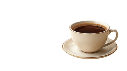 cup of coffee isolated on white background