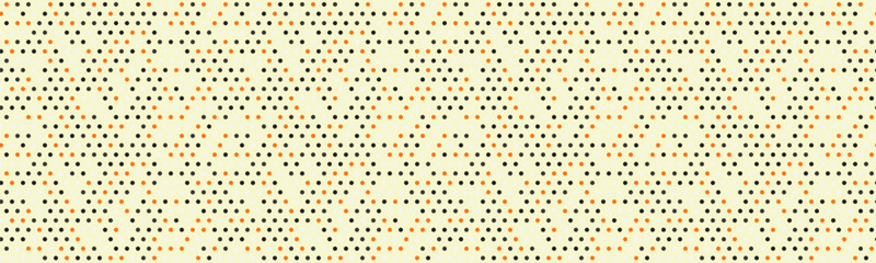 Seamless polka dot vector with geometric circles, perfect for fabric prints, posters, or abstract backgrounds. Trendy pattern for wallpapers and textile designs.