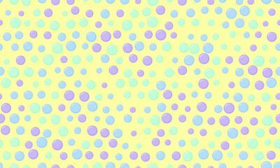 Seamless polka dot vector with geometric circles, perfect for fabric prints, posters, or abstract backgrounds. Trendy pattern for wallpapers and textile designs.