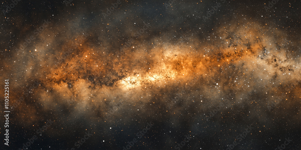 Canvas Prints stars of a planet and galaxy in a free space background