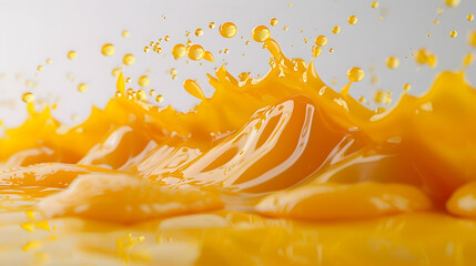 Orange Juice Splash 3D Illustration