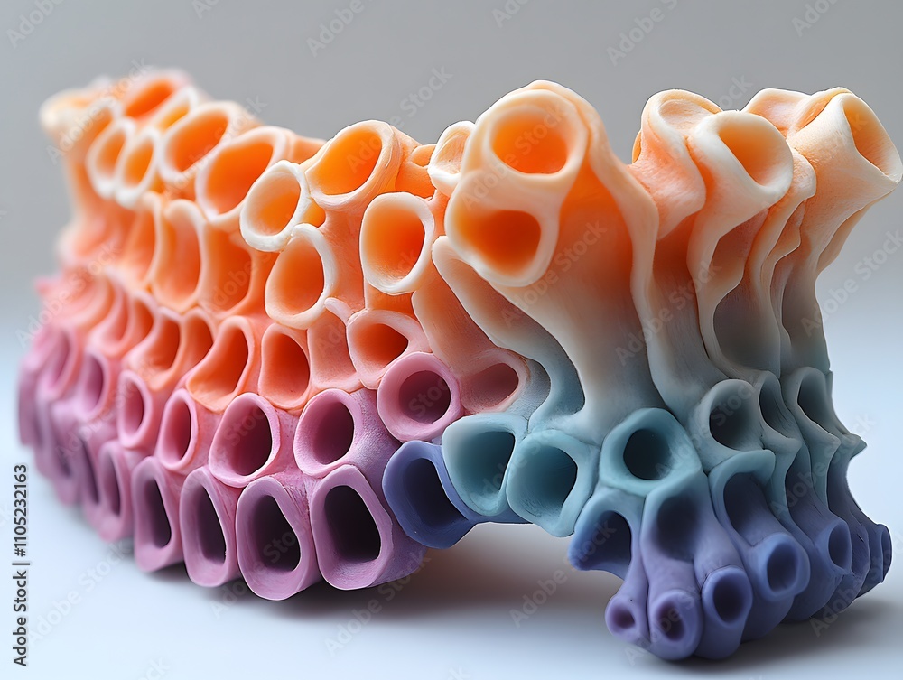 Poster mesmerizing and visually captivating colorful fluid abstract organic wave pattern with dynamic movem