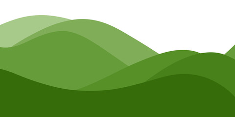 Green gradient wave background