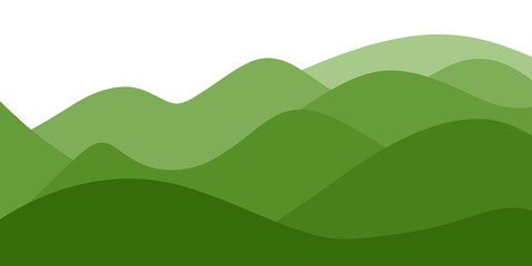 Green gradient wave background