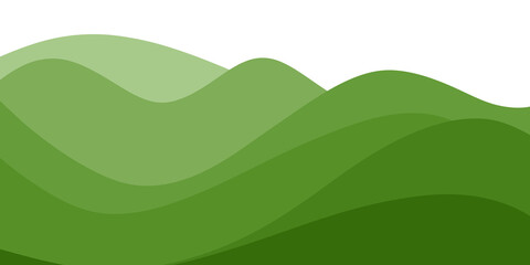 Green gradient wave background