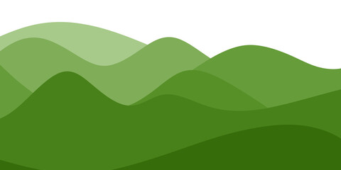 Green gradient wave background