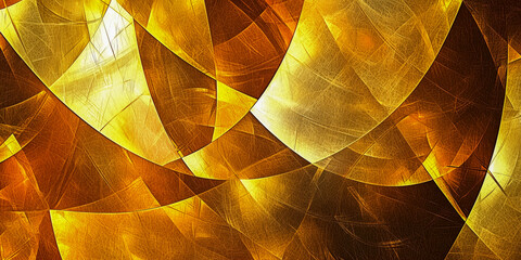 Obraz premium Golden abstract background. Futuristic technology style