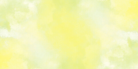 Abstract light tone watercolor background, liquid alcohol ink painting background, Hand drawn yellow, green, and white color background.	