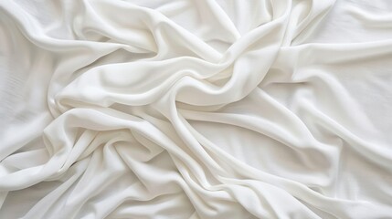 Fototapeta premium Texture of white fabric jersey background