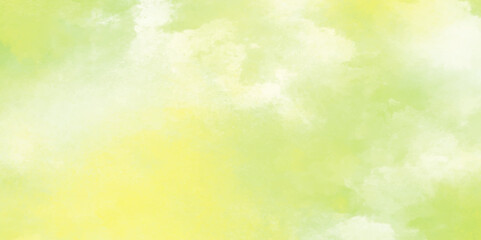 Abstract light tone watercolor background, liquid alcohol ink painting background, Hand drawn yellow, green, and white color background.	