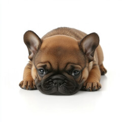 Fototapeta premium French Bulldog Puppy Isolated