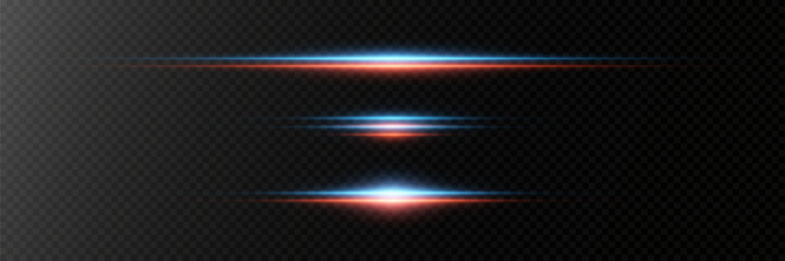 Neon laser beams, and horizontal lines of light.