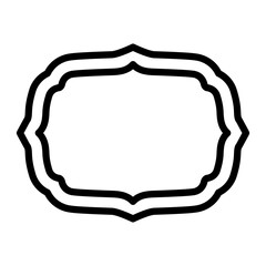 Picture Frame Vector Line Icon Design