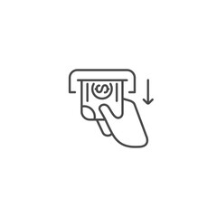 Money dollar icon template vector illustration