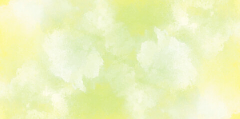 Abstract light tone watercolor background, liquid alcohol ink painting background, Hand drawn yellow, green, and white color background.	