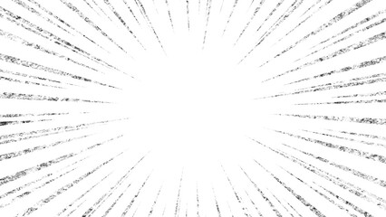 シルバー風のキラキラした漫画の集中線の素材