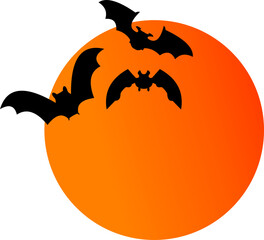 Naklejka premium Bat Sillhoute