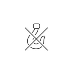 Do not use hook icon template vector illustration